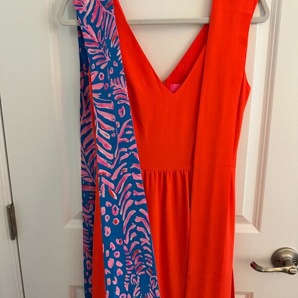 Lilly Pulitzer Violetta Maxi Dress in Picante Coral - Size 0 - Picture 10 of 10